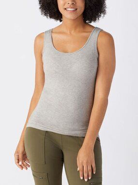 Women's No-Yank Wireless Built-In Bra Tank